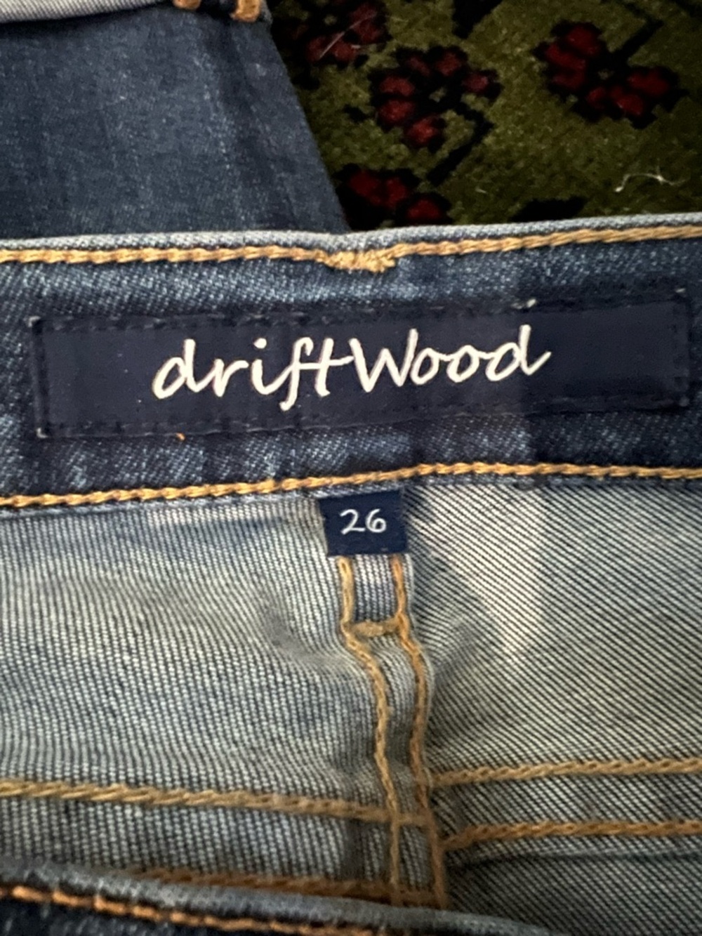 DRIFTWOOD Audrey Women’s Faded Blue Skinny Jeans Cuffed, Size 26 - Picture 2 of 5